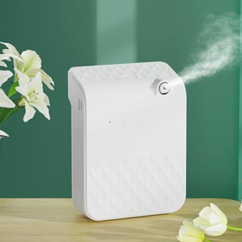 140ML Aromatherapy Machine, Air Aroma Diffuser AB 103 Aromatherapy Diffuser Machine Automatic Fragrance Machine Oil Diffuser Large Room Hotel Office for Fresh Air Hotel SPA Sauna Household(White)