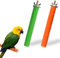 2Pcs Papagei Sitzstangen Spielzeug Vogelkäfig Sitzstangen Stand Pfote Schleifen Spielzeug Sitzstangen für Vögel Sitzstangen für Vogelkäfige vogelsitzstangen Holz für käfig Vogel Spielzeug für Den