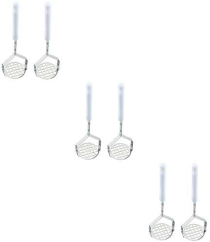 TOPBATHY 6pcs Potato Ricer Presser Manual Sainless Steel Easy to Press Non-Slip Handle for Mashed Potatoes Sweet