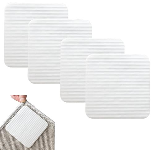 4 Stück Teppich Antirutschunterlage, Antirutschmatte Für Teppich, Anti Rutsch Teppichunterlage, Anti Rutsch Teppichunterlage, Für Hartholzböden, Teppiche Und Matten