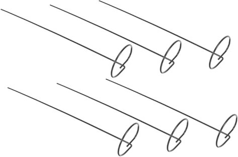 Parliky Soportes para Plantas Espiral Verdes para Tallos y Flores, 6 Unidades, Estante De Soporte Vegetal para Jardín Doméstico, Varillas Resistentes para Tracción y Fijación
