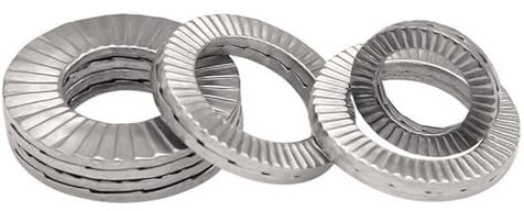 10 Paires/lot rondelle Double rondelles de Verrouillage en Acier Inoxydable Double pli rondelle autobloquante