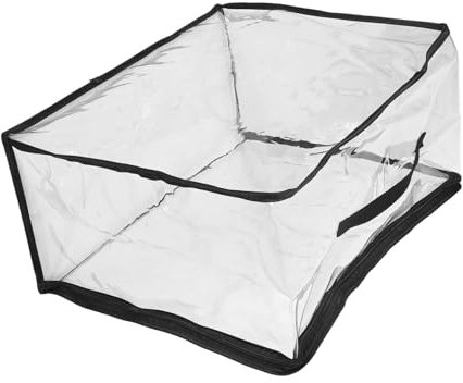 ifundom Spielzeugaufbewahrungstasche Aus Transparentem Pvc Mit Tragegriff Reißverschluss Für Spielzeugautos Bausteine Kinderspielzeug Organisation Und Reisen
