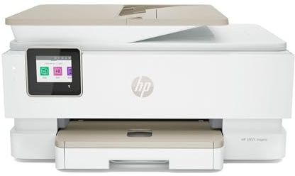 HP Envy Inspire 7955e Inkjet Printer All in One Wireless Printer Copy Scanners 2.7 Inch Touchscreen 15ppm Black 10ppm Color Phone Computer Wireless Printers for Home Use Office 1W2Y8A (Renewed Pemium)