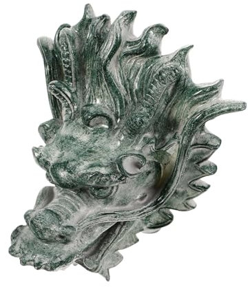 BESTOYARD Drachenkopf Wasserfontäne Gartenbrunnen Wandbrunnen Outdoor Springbrunnen Auslauf Naturstein Dekor Für Garten Terrasse Villa Landschaftsdeko