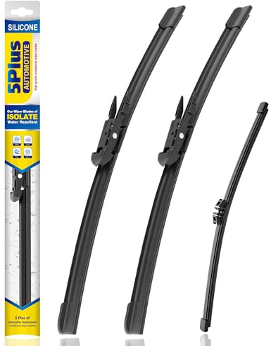 5 PLUS® Silicone Windshield Wipers Replacement for 2013 2014 2015 2016 2017 2018 2019 Ford Escape Wiper Blades(Set of 3),Automotive Replacement Windshield Wiper Blades For My Car-28/28/11