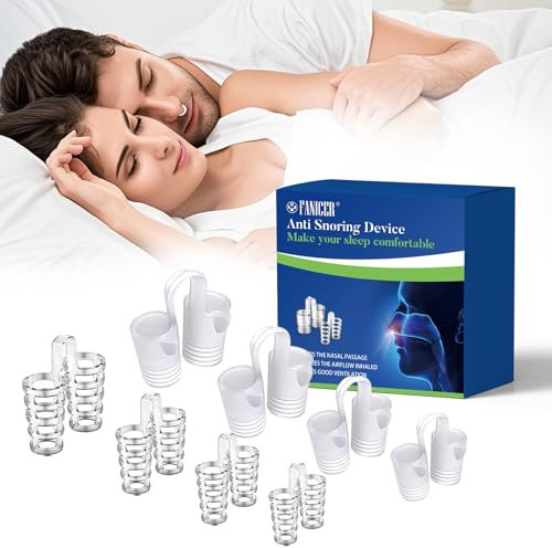 8 Stück Schnarchstopper, Anti Schnarch Nasenclip, Wiederverwendbares SchnarchgeräT, Schnarchen Stopper Silikon,Anti Schnarch Nasenclip für Besseren Atmen und Schlaf