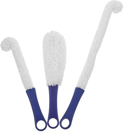 Holibanna 3 Pièces Brosse à Verre à Vin Goupillon en Mousse Brosse De en Verre Brosse De Nettoyage pour Verre à Vin Brosse à Linge Pliable pour Goupillon Coton Mousse
