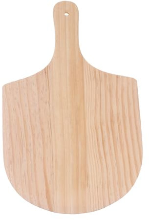Garneck 1pc Wooden Pizza Peel Serving Tray Kitchen Tool for Pizza Dessert and More Space Saving Design with Hanging Natural Food Serving Plate