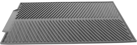 Beaupretty Alfombrilla Pequeña de Silicona Antideslizante para Fregadero de Cocina Protector Gris para Escurrir y Aislar Platos Cojín Resistente y Práctico para Uso Encimeras