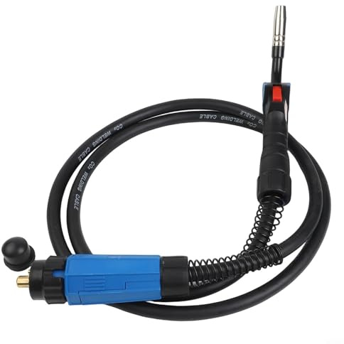 MB-15AK MIG Torcia di saldatura per saldatore MIG MAG 3 m Testa flessibile 0-250A Ugello in ottone rame con interruttore in bronzo fosforoso