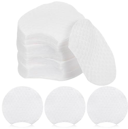 Abaodam Pad Struccante Semicerchio Non Tessuto Bianco 600 Pezzi per Rimozione Trucco Idratante e Pulizia Viso Donna