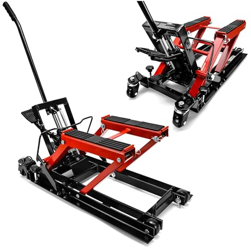 Verda Sollevatore idraulico per moto, 680 kg, 120-385 mm, cavalletto di montaggio per quad, scooter, ATV, garage, SN1755