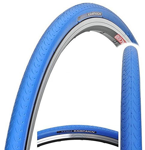 Kenda Kampaign K177 Fahrradreifen 700 x 23 C, für Ein-Gang-Räder, Rennräder, Fixie-Räder und Trekking-Räder, Kampaign, blau, 700 x 23c