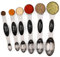 Magnetic Measuring Spoons Set of 6 Stainless Steel Dual Sided Stackable Teaspoon for Measuring Dry and Liquid Ingredients
