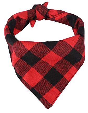 Bandana pour Chien, Motif à Carreaux Classique écharpe pour Animaux de Compagnie Triangle Bavoirs réversible Foulard à Carreaux Bandana pour Animaux de Compagnie pour Chiens Animaux de Compagnie(L)