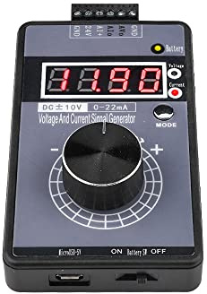Fasizi Generador de señal de voltaje positivo y negativo portátil de alta precisión 0-10V 5V+ corriente 0-4-20mA Calibración de fuente analógica