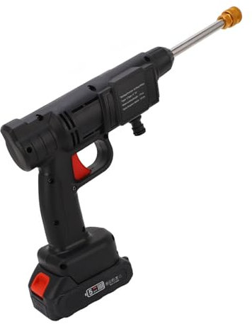 Lavadora De Alta Presión Inalámbrica con Batería De Litio 100-240V, Multifuncional Portátil para Coche, Riego De Flores, Limpieza Exterior, Terraza, Patio Y Pisos