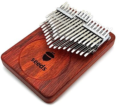 NEDLON Kalimba 34 Tasten Daumenklavier, Tragbares Mbira Finger Klavier Aus Holz, Musikinstrumenten-Festival-Geburtstagsgeschenk Mit Tragetasche