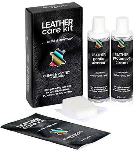 Homgoday Kit d'entretien du Cuir Care KIT 2x250 ML
