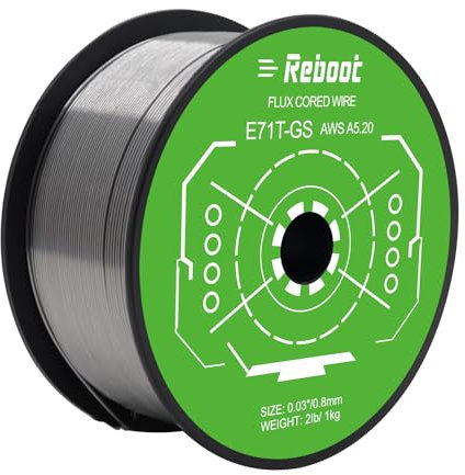Reboot E71T-GS Gasless Flux - Cored Welding Wire 0.8MM 0.030 1KG| High - Quality for General Welding Applications