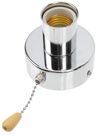 UPKOCH 1 Satz Schalter ziehen Sockel für Glühbirnen Lampenzubehör Stecker Wandleuchte Lampenfuß mit Zugkette Lampenhalter mit Zugkette Haushaltslampe Deckenlampe Lampenkopf Wandlampe