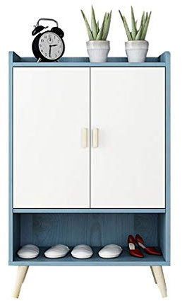 URVIKBVG Zapatero Zapatero Ensamblado Zapatero Hogar Imitación Madera En La Puerta Gabinete del Porche para Abrir La Puerta Moderno Gran Capacidad Simple (Color: Madera De Cerezo)