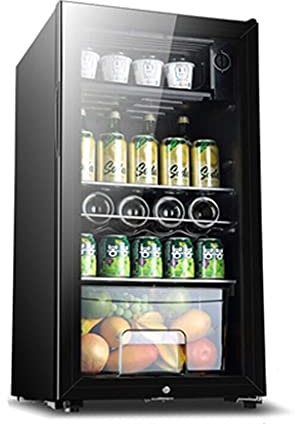 Suuim Refrigerador para Vino con compresor de 28 Botellas, refrigerador para Enfriar Vino, Temperatura silenciosa y Ajustable, Puerta de Vidrio Templado, con Cerradura