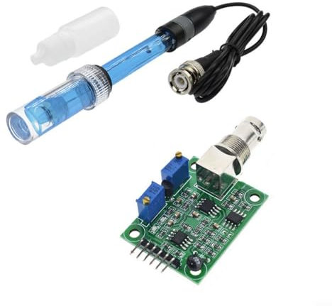 EXTRWORY 1 Stück pH-Wert-Testsammlung pH-Sensor pH-Elektroden-Sondenüberwachungsmodul pH-Regler PH0-14 für Aquarium, Hydrokultur, Labor