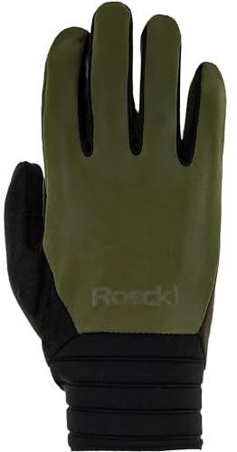 Roeckl Rotterdam 2 Winter Fahrrad Handschuhe lang Olive grün 2027: Größe: 9
