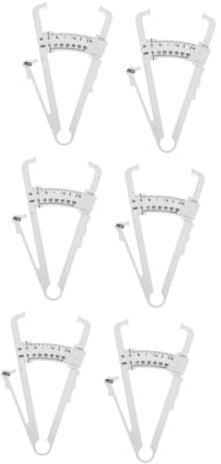 Healeved 6stücke Hautfaltenmessgerät Handheld Körperfett Kaliper Für Männer Frauen Kompakt Leicht Langlebig Und Einfach Zu Bedienen Zur Gewichtskontrolle Und Fitnessüberwachung