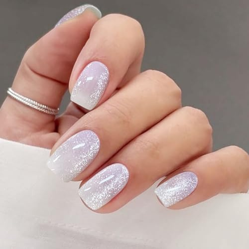 JMEOWIO Nagelfolie UV Härtend Transparentes Rosa Katzenauge UV Gel Nail Strips Nagelsticker Nagelaufkleber Nail Art Dekoration Nageldesign Zubehör