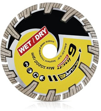 Solidure Diamant-Trennscheiben Ø 150 mm x 22,23 mm x 8 mm Für Beton,Stein,Baustellenmaterialien,Fliesen