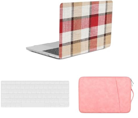HLAAJJX Hülle Case für MacBook Pro 15 Zoll Modell A1398 Freisetzung 2015-2012 mit Retina Display,Leder Plastik Laptop Hartschale Schutzhülle Cover & Tastaturschutz &Tasche,Raster