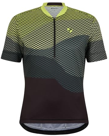 Ziener Herren NEMIC Fahrradtrikot/Radtrikot - Mountainbike|Rennrad - atmungsaktiv, schnelltrocknend, elastisch, Kurzarm, Black, 48