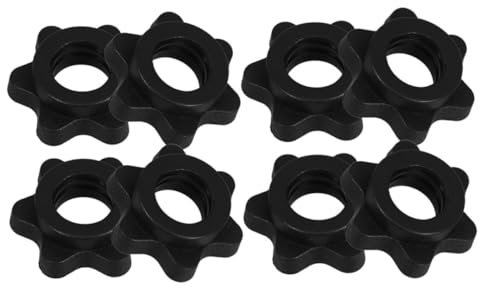 POPETPOP 8pcs Dumbbell Spinlock Nut Nut for Barbells Bars Fitness Training Nonslip Barbell Collars Dumbbell Weight Lifting Collars