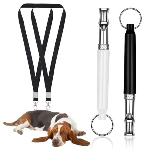 BFUZXY 2 Stück Hundepfeife Rückruf,Hundepfeife Hochfrequenz Lautlos,Hundepfeife Rückruf,Erziehungshilfen für Hunde,Hundetraining Hundepfeifen Gegen Bellen,Hilfsmittel Pfeife Hund Rückruf,Dog Whistle