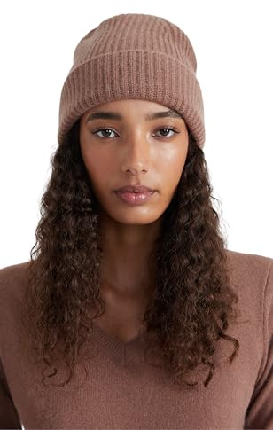 Style & Republic Damen Klassische Kaschmir Mütze-Beanie aus 100% Cashmere, Deine kuschelige und warme Premium-Strickmütze für stilvolle Herbst und Winter-momente