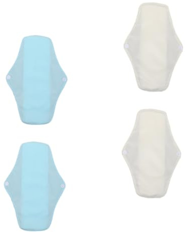 HAMPPLIES Assorbenti Mestruali Riutilizzabili Lavabili Mesh Pul, 4 Pezzi, per Viaggi e Uso All'aperto, Protezione Confortevole e Sostenibile Colore Casuale
