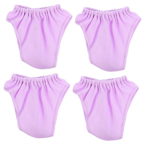 Toyvian 4pièces sous-vêtements Poupées Culottes Factices Accessoires De Lingerie pour Poupées Jeux Imitation Et Vêtements