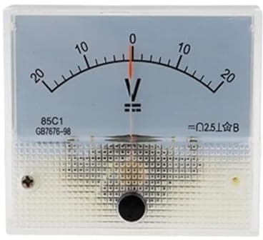 Amperometro analogico Voltmetro CC positivo e negativo a puntatore 85C1-V, misuratore a puntatore bidirezionale opzionale(150V -0-150V)