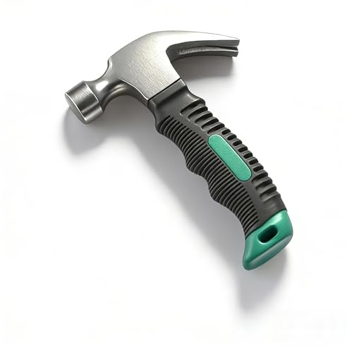 Mautopily 11oz Portable Small Claw Hammer, 1 Pc Stubby Camping Mallet | Random Color Non-Slip Handle, Small Mini Pin Hammer, For Home Repair, DIY Crafts