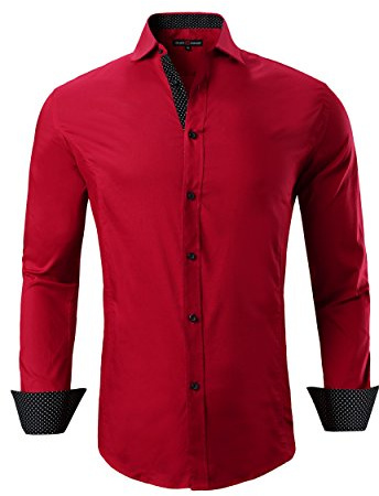 Alex Vando Camicia Uomo Manica Lunga Taglio Regolare Elastica Business per Uomo