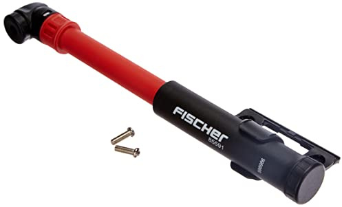 FISCHER Minipumpe mit Twist Lock Funktion inkl. Rahmenhalter, passend für alle gängigen Ventile, 85591, Einheitsgröße