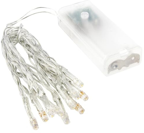 Ideen mit Herz LED-Lichterkette | warmweiß | 5 mm Lampen-Ø, 15 cm Abstand | inkl. Timer | 10er