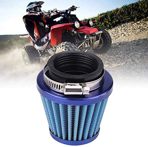 Luftfilter Motorrad 44mm Luftfilter für Gy6 ATV Quad 4 Wheeler Go Kart Roller Moped(Blau)