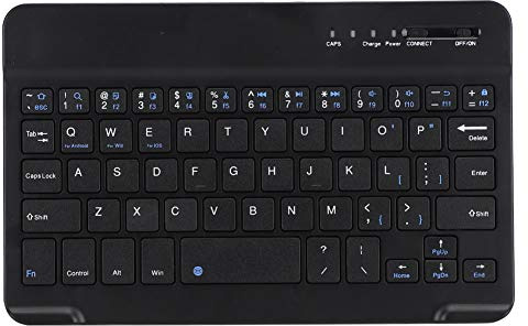 Annadue Clavier Bluetooth Ultra-Mince Clavier Portable Etanche à Frappe Silencieuse pour/Android/iOS pour Ordinateur/Ordinateur Portable/Tablette/Smartphone