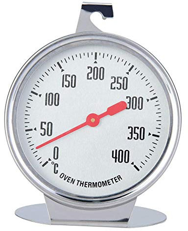 KSTE Termometro Horno, Termómetro digital de cocina, termómetro de horno con dial de pie, acero inoxidable, medidor grande, suministros para hornear de cocina
