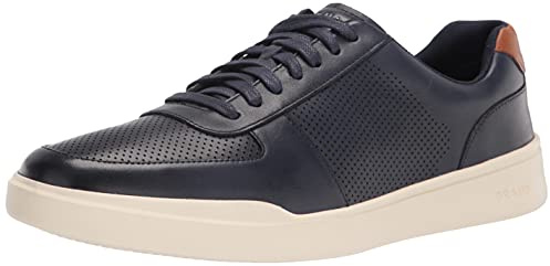 Cole Haan mens Grand Crosscourt Modern Perforated Sneaker, Peacoat/British Tan, 11 US