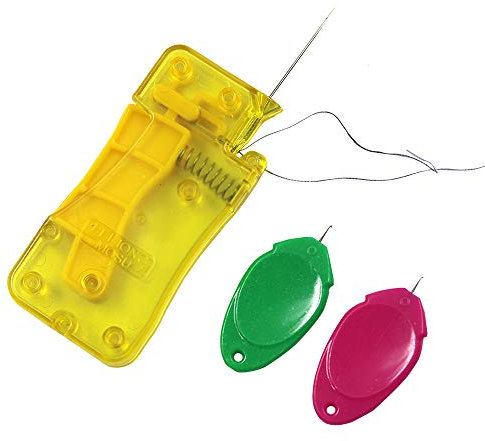 Automatischer Nadeleinfädler, 2 Stück Kunststoff Nadeleinfädler Nadel Nadelöhr Einfädler für Näharbeiten, Einfädelwerkzeug für Näharbeiten und schnelles Einfädeln Nähmaschine